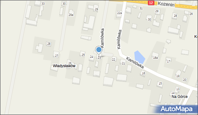 Kamilówka, Kamilówka, 23, mapa Kamilówka