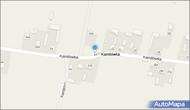 Kamilówka, Kamilówka, 43, mapa Kamilówka