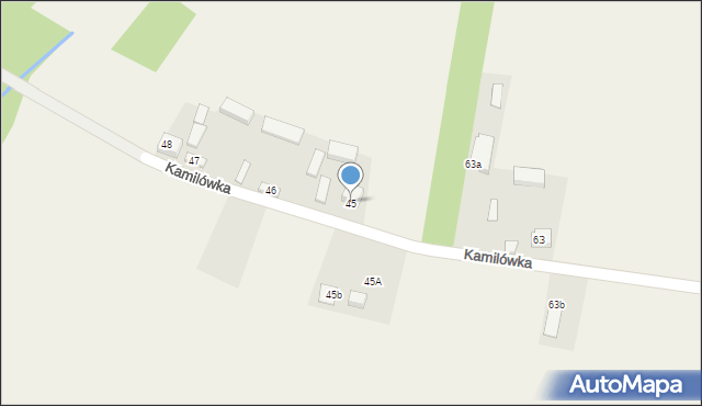 Kamilówka, Kamilówka, 45, mapa Kamilówka