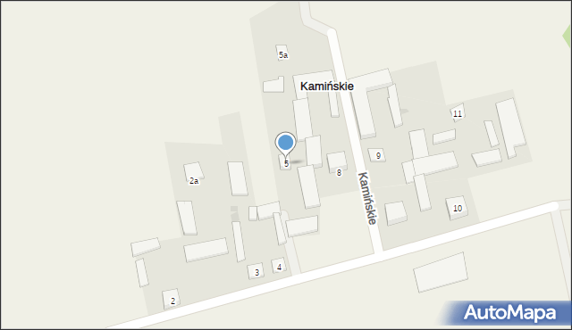 Kamińskie, Kamińskie, 5, mapa Kamińskie