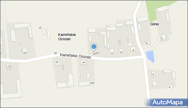 Kamińskie Ocioski, Kamińskie Ocioski, 13, mapa Kamińskie Ocioski