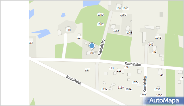 Kamińsko, Kamińsko, 108, mapa Kamińsko