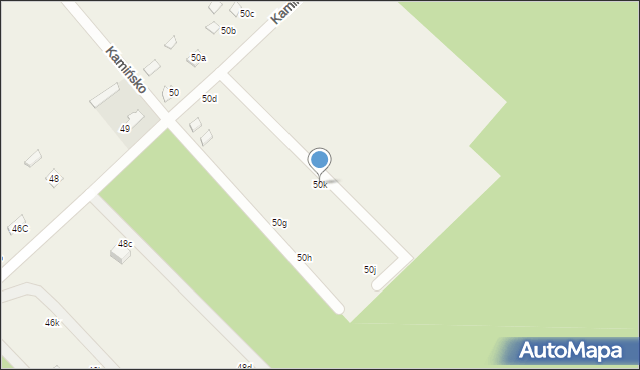 Kamińsko, Kamińsko, 50k, mapa Kamińsko