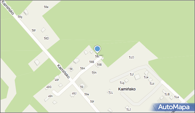 Kamińsko, Kamińsko, 58c, mapa Kamińsko