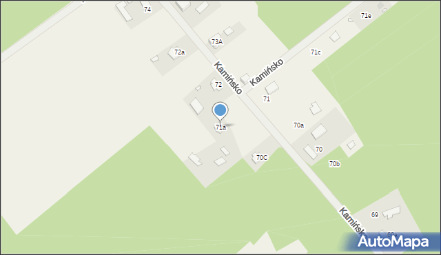 Kamińsko, Kamińsko, 71a, mapa Kamińsko