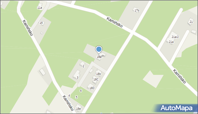 Kamińsko, Kamińsko, 18a, mapa Kamińsko