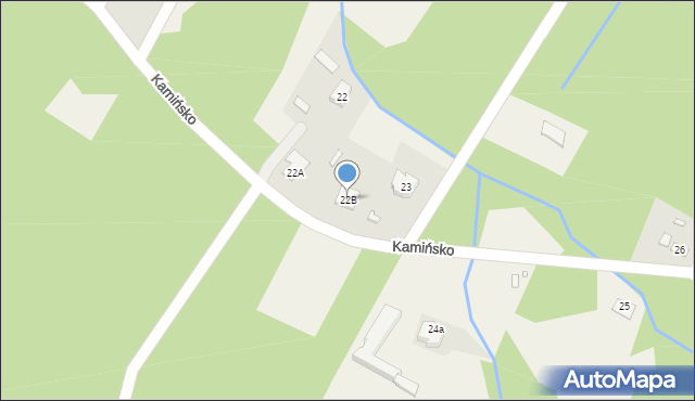Kamińsko, Kamińsko, 22B, mapa Kamińsko