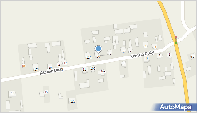 Kamion, Kamion Duży, 10, mapa Kamion