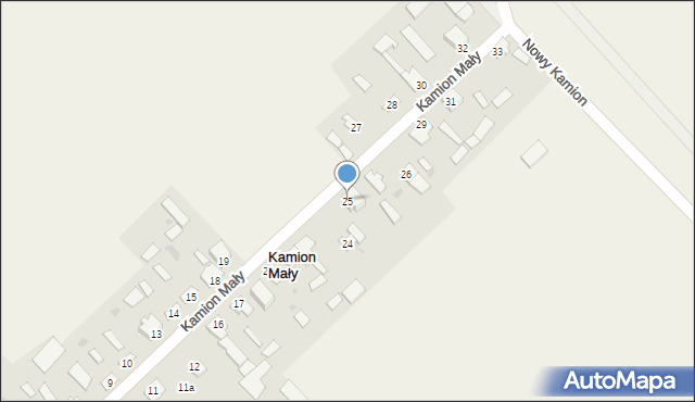 Kamion Mały, Kamion Mały, 25, mapa Kamion Mały