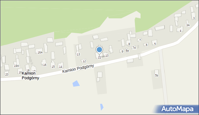 Kamion Podgórny, Kamion Podgórny, 11, mapa Kamion Podgórny