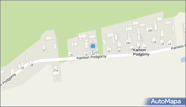 Kamion Podgórny, Kamion Podgórny, 23, mapa Kamion Podgórny