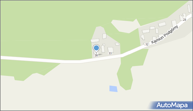 Kamion Podgórny, Kamion Podgórny, 34, mapa Kamion Podgórny