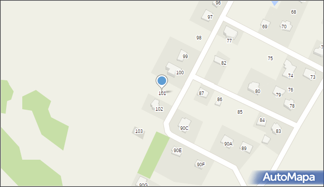 Kamionek, Kamionek, 101, mapa Kamionek