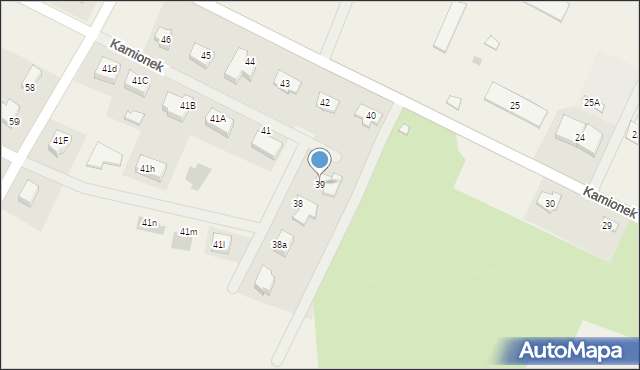 Kamionek, Kamionek, 39, mapa Kamionek