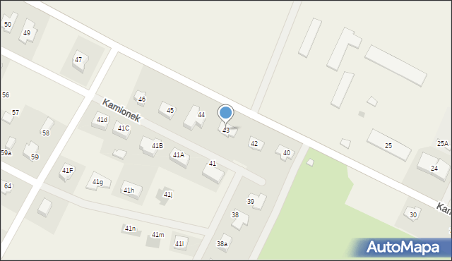 Kamionek, Kamionek, 43, mapa Kamionek