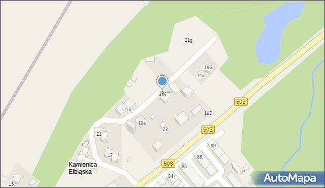 Kamionek Wielki, Kamionek Wielki, 19c, mapa Kamionek Wielki