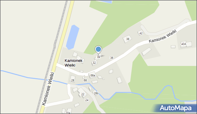 Kamionek Wielki, Kamionek Wielki, 34, mapa Kamionek Wielki