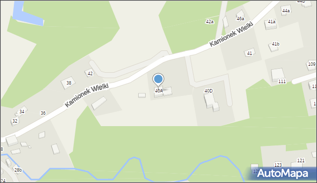 Kamionek Wielki, Kamionek Wielki, 40A, mapa Kamionek Wielki