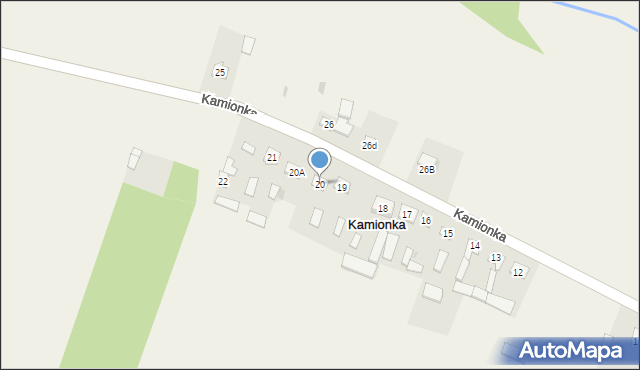 Kamionka, Kamionka, 20, mapa Kamionka