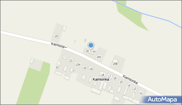 Kamionka, Kamionka, 26A, mapa Kamionka