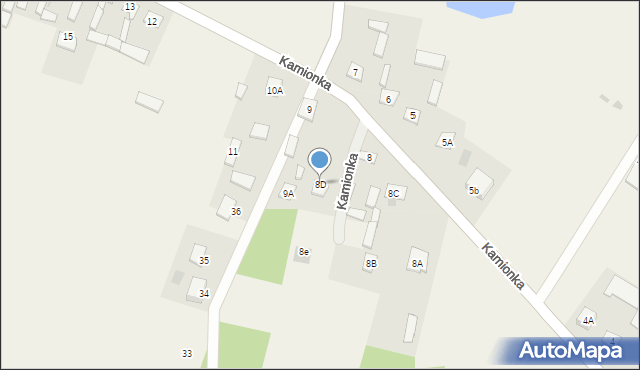 Kamionka, Kamionka, 8D, mapa Kamionka