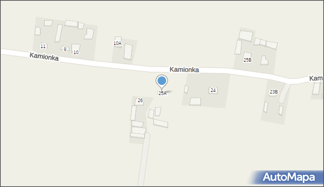 Kamionka, Kamionka, 25A, mapa Kamionka