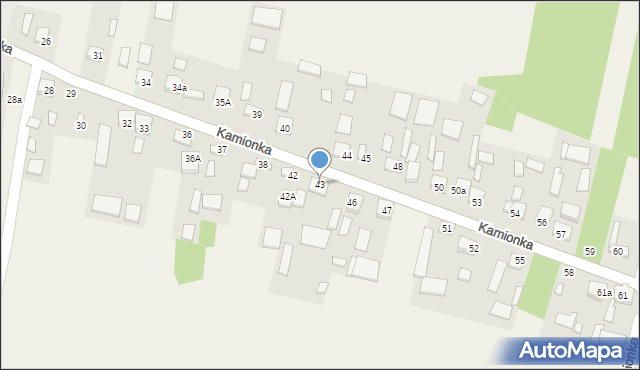 Kamionka, Kamionka, 43, mapa Kamionka