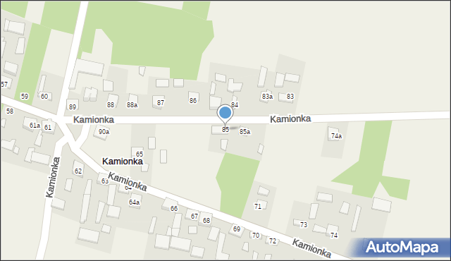 Kamionka, Kamionka, 85, mapa Kamionka