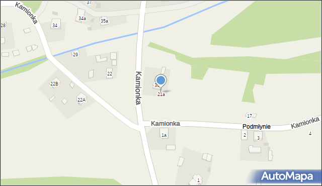 Kamionka, Kamionka, 21a, mapa Kamionka