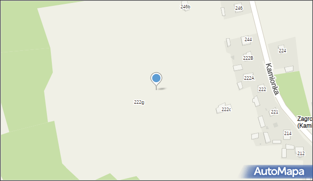 Kamionka, Kamionka, 222f, mapa Kamionka