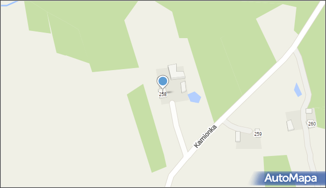 Kamionka, Kamionka, 258, mapa Kamionka