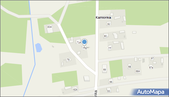 Kamionka, Kamionka, 77b, mapa Kamionka