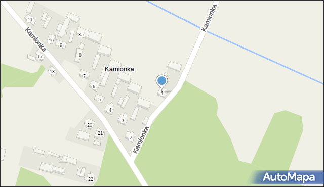 Kamionka, Kamionka, 1, mapa Kamionka