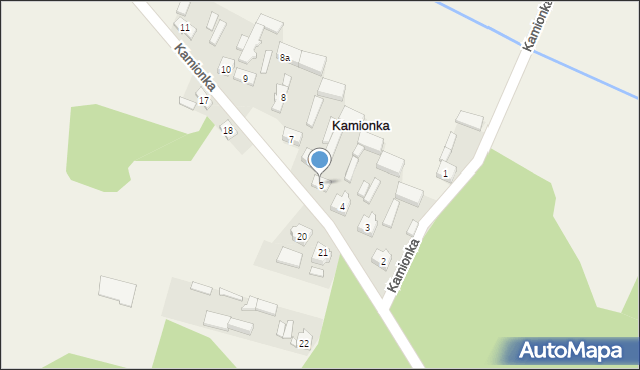 Kamionka, Kamionka, 5, mapa Kamionka