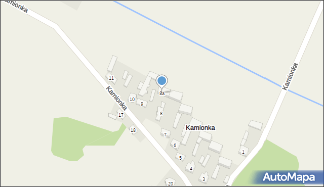 Kamionka, Kamionka, 8a, mapa Kamionka