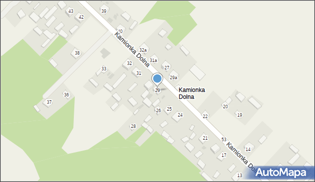 Kamionka Dolna, Kamionka Dolna, 29, mapa Kamionka Dolna