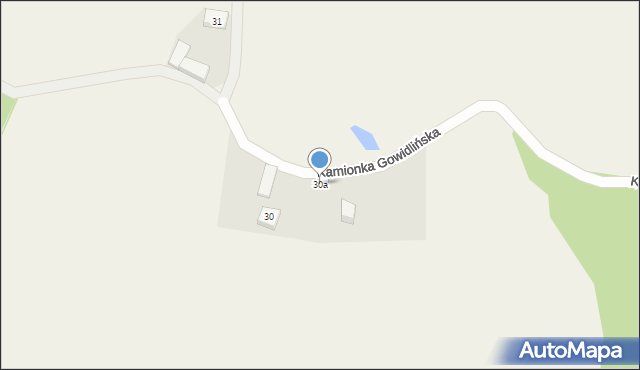 Kamionka Gowidlińska, Kamionka Gowidlińska, 30a, mapa Kamionka Gowidlińska