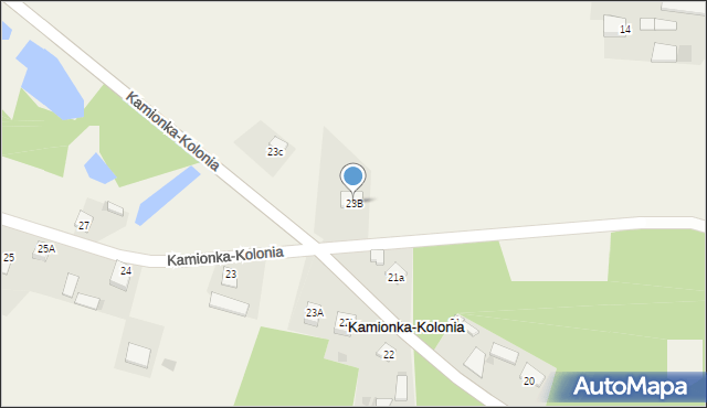 Kamionka-Kolonia, Kamionka-Kolonia, 23B, mapa Kamionka-Kolonia
