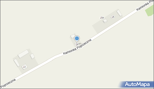 Kamionka Poprzeczna, Kamionka Poprzeczna, 14, mapa Kamionka Poprzeczna