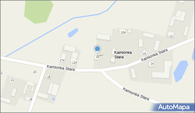 Kamionka Stara, Kamionka Stara, 16, mapa Kamionka Stara