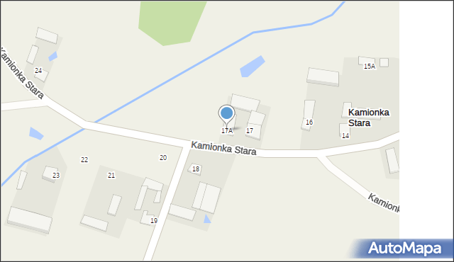 Kamionka Stara, Kamionka Stara, 17A, mapa Kamionka Stara