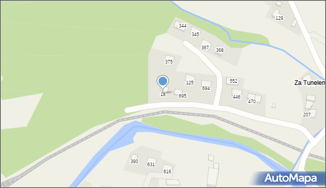 Kamionka Wielka, Kamionka Wielka, 18, mapa Kamionka Wielka