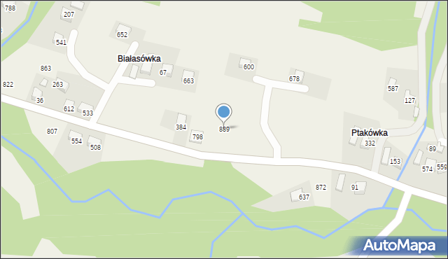 Kamionka Wielka, Kamionka Wielka, 889, mapa Kamionka Wielka