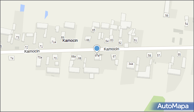 Kamocin, Kamocin, 67a, mapa Kamocin