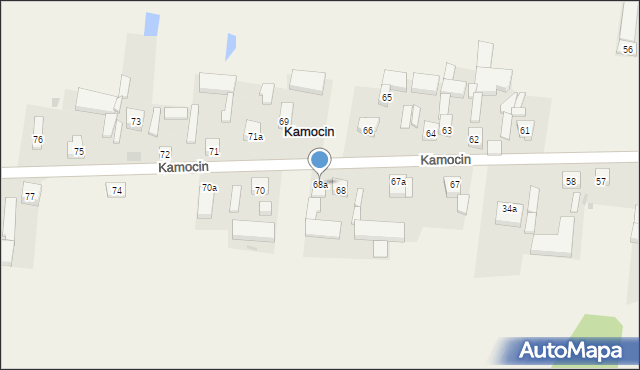 Kamocin, Kamocin, 68a, mapa Kamocin