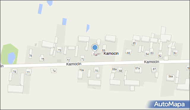 Kamocin, Kamocin, 71a, mapa Kamocin