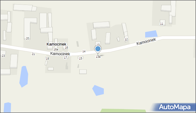 Kamocinek, Kamocinek, 13a, mapa Kamocinek