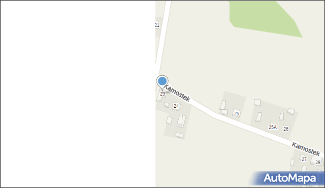 Kamostek, Kamostek, 23, mapa Kamostek