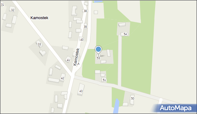 Kamostek, Kamostek, 53, mapa Kamostek