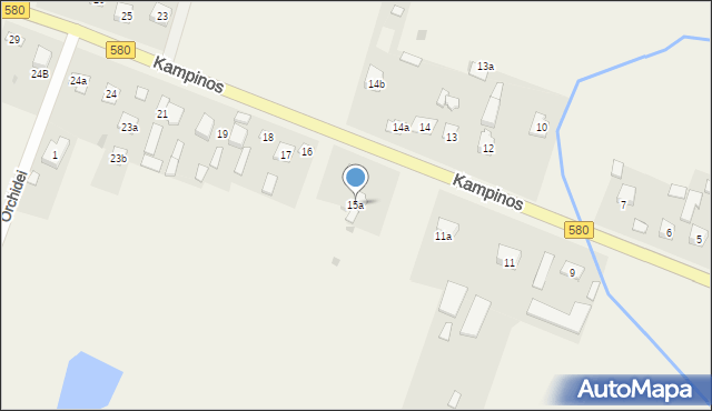 Kampinos A, Kampinos A, 15a, mapa Kampinos A